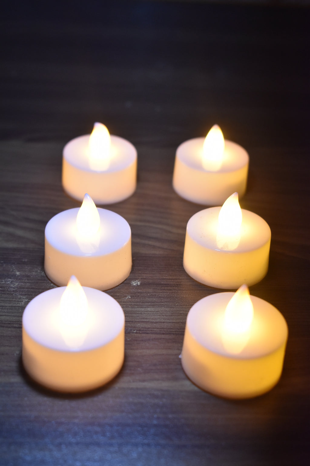 LED Candle Diya Lights – Pack of 6 | Flameless Decorative Diya for Home & Festival Decoration