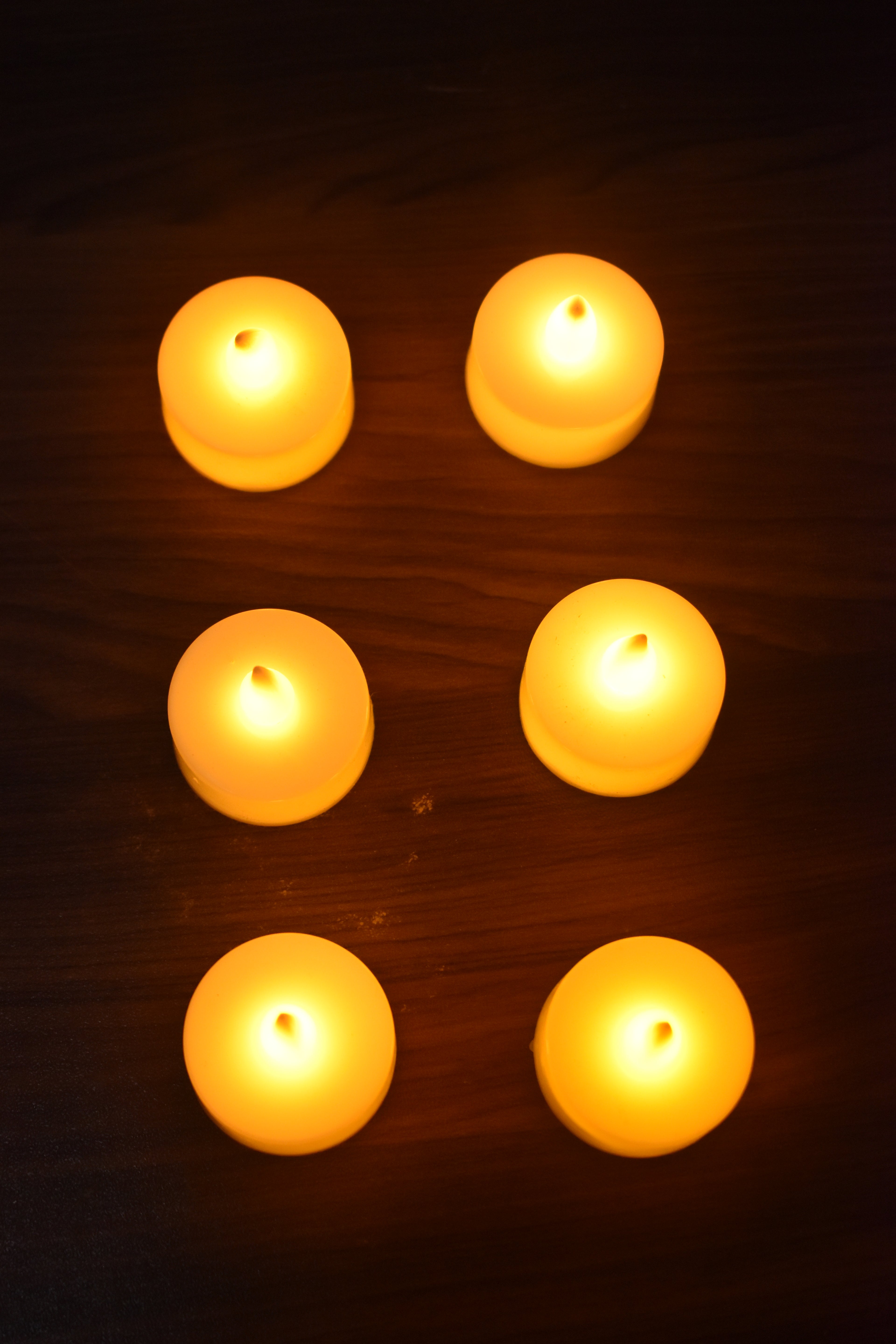 LED Candle Diya Lights – Pack of 6 | Flameless Decorative Diya for Home & Festival Decoration
