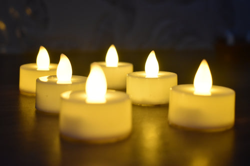LED Candle Diya Lights – Pack of 6 | Flameless Decorative Diya for Home & Festival Decoration