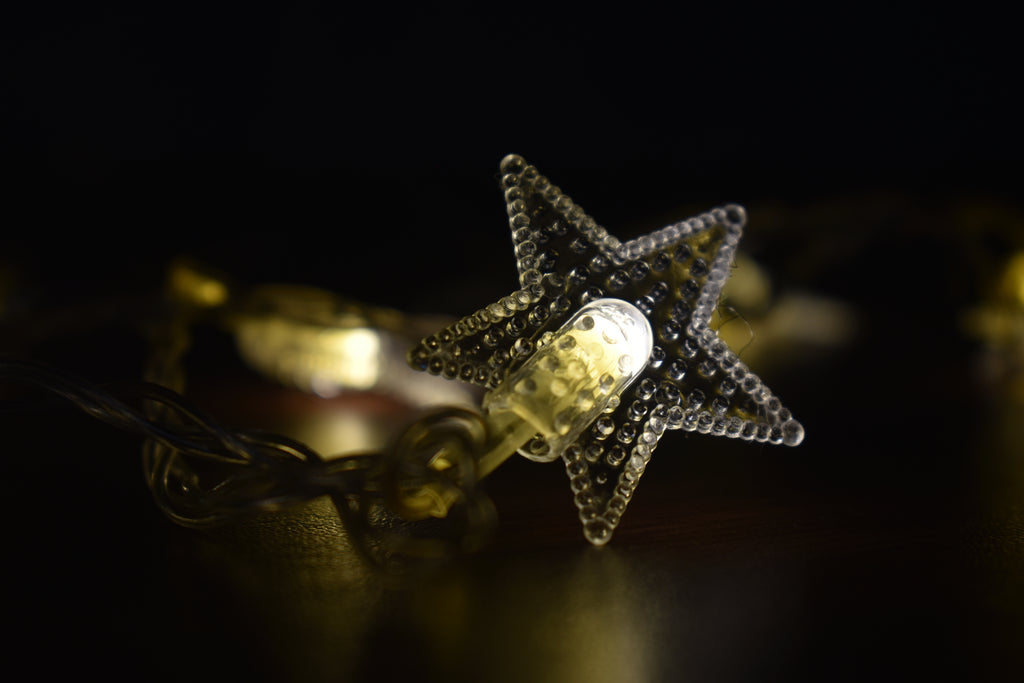 Star LED String Lights – Decorative Fairy Lights for Bedroom, Balcony & Festival Decoration