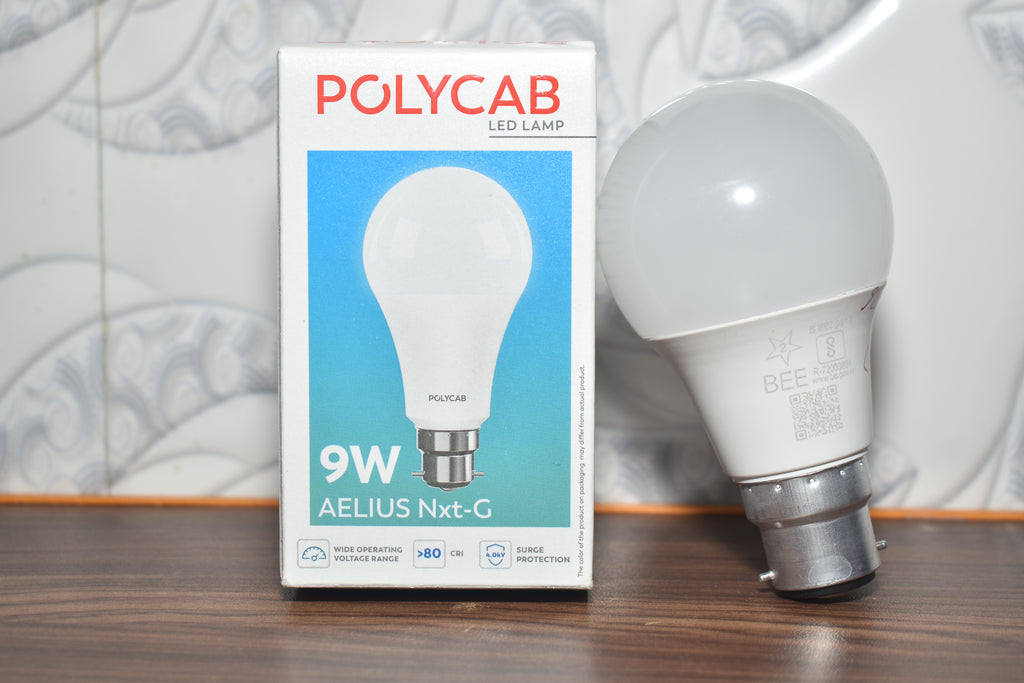 Polycab 9W LED Bulb – Energy Efficient Bright Light for Home & Office