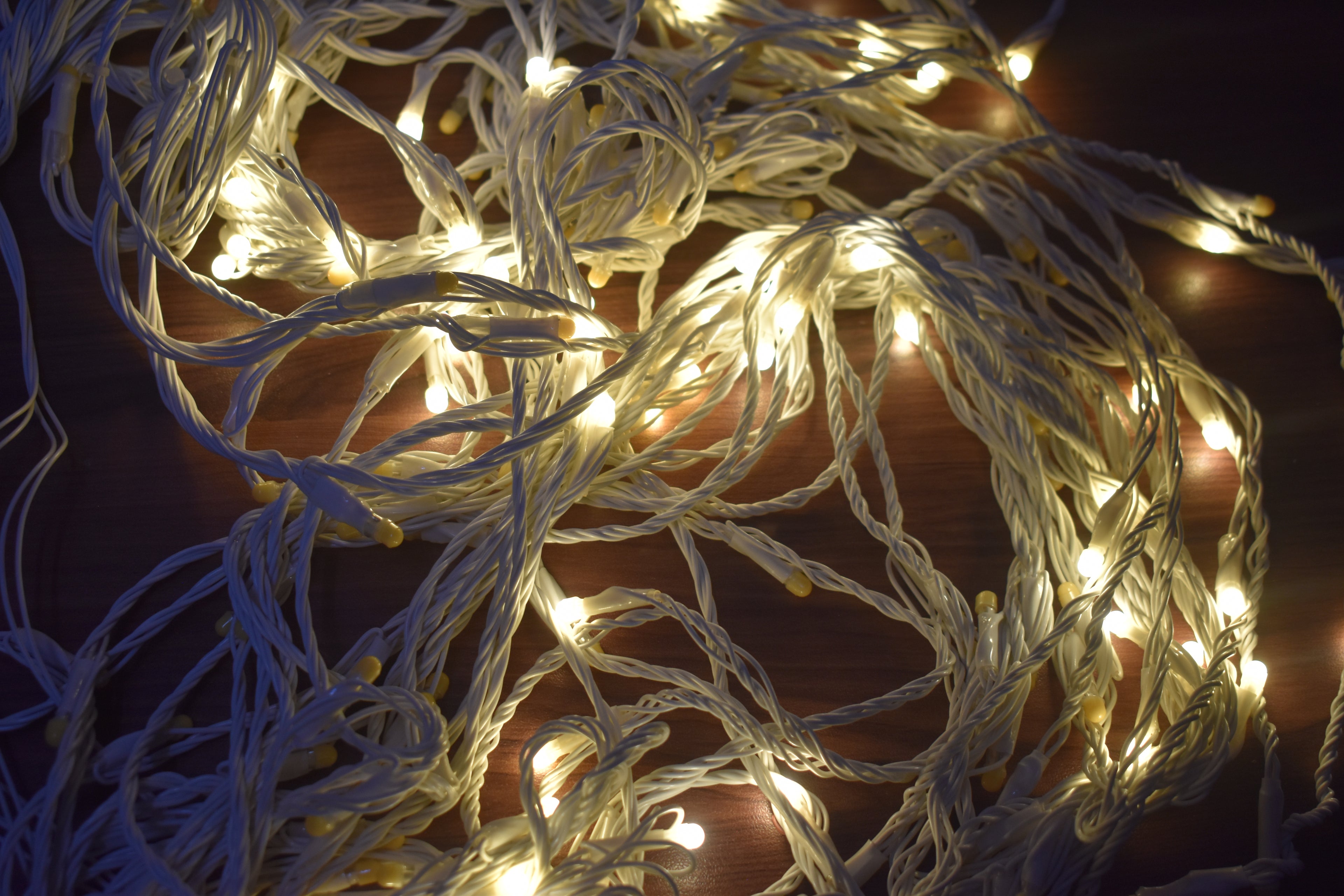 Warm White LED Fairy String Lights – Soft Glow Decorative Lights for Bedroom & Home Decor